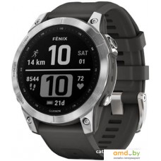 Умные часы Garmin Fenix 7 Solar (серебристый/графитовый)