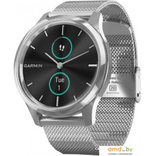 Гибридные умные часы Garmin Vivomove Luxe (серебристый)