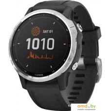 Умные часы Garmin Fenix 6 Solar 42 мм (серебристый/черный)