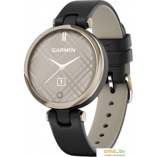 Умные часы Garmin Lily (кремово-золотистый, черный/кожаный ремешок)