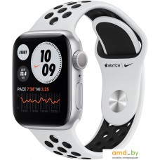 Умные часы Apple Watch Series 6 Nike 40 мм (алюминий серебристый/чистая платина)