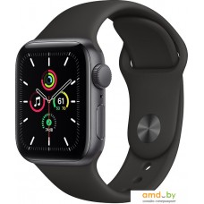 Умные часы Apple Watch SE 40 мм (алюминий серый космос/черный спортивный)