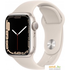 Умные часы Apple Watch Series 7 41 мм (сияющая звезда/сияющая звезда спортивный)