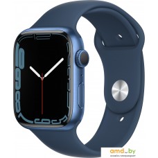 Умные часы Apple Watch Series 7 45 мм (синий/синий омут спортивный)