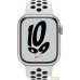 Apple Watch Nike Series 7 41 мм (сияющая звезда/чистая платина,черный). Фото №2