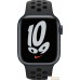 Умные часы Apple Watch Nike Series 7 41 мм (темная ночь/черный спортивный). Фото №2