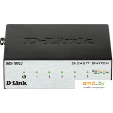 Неуправляемый коммутатор D-Link DGS-1005D/I2A