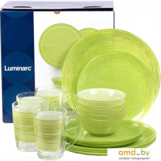 Столовый сервиз Luminarc Brush Mania green P3700