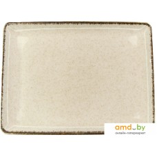 Тарелка обеденная Kutahya Pearl Tan 27x20 см (бежевый)