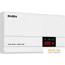 Стабилизатор напряжения SVEN AVR SLIM-1000 LCD