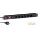 Блок розеток ExeGate ServerPro PDU-19H606 Al-6S-EU2CU-SW-O. Фото №1