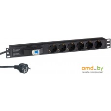 Блок розеток ExeGate ServerPro PDU-19H610 Al-6S-EU2.5CU-1P