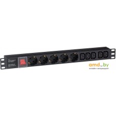 Блок розеток ExeGate ServerPro PDU-19H008 Al-5C135S-C14-SW