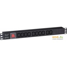 Блок розеток ExeGate ServerPro PDU-19H001 Al-10С13-C14-SW