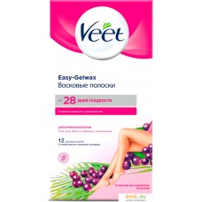 Полоска для депиляции Veet Набор для депиляции Easy Gel-Wax для нормальной кожи (12 шт)