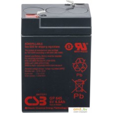 Аккумулятор для ИБП CSB Battery GP645 (6В/4.5 А·ч)