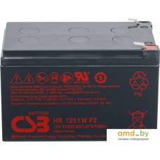 Аккумулятор для ИБП CSB Battery HR1251W F2 (12В/12 А·ч)