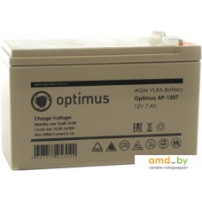 Аккумулятор для ИБП Optimus AP-1207 (12В/7 А·ч)