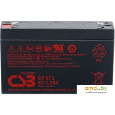 Аккумулятор для ИБП CSB Battery GP672 (6В/7.2 А·ч)