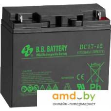 Аккумулятор для ИБП B.B. Battery BC17-12 (12В/17 А·ч)