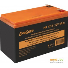 Аккумулятор для ИБП ExeGate HR 12-6 F2+F1- (12В, 6 А·ч)