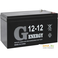 Аккумулятор для ИБП G-Energy 12-12 F1 (12В/12 А·ч)