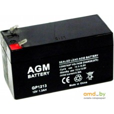 Аккумулятор для ИБП AGM Battery GP 1213 (12В/1.3 А·ч)