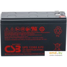 Аккумулятор для ИБП CSB Battery UPS123606 F2 (12В/7.5 А·ч)