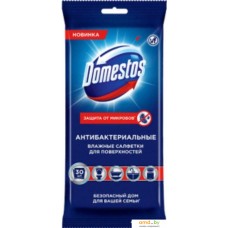 Влажные салфетки Domestos Для очищения поверхностей антибактериальные (30 шт)