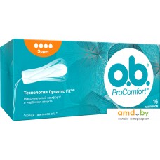 Тампоны без аппликатора O.b. Pro Comfort Super (16 шт)