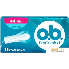 Тампоны без аппликатора O.b. ProComfort Mini (16 шт)