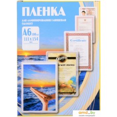 Пленка для ламинирования Office-Kit глянцевая A6 80 мкм 100 шт PLP111*154/80