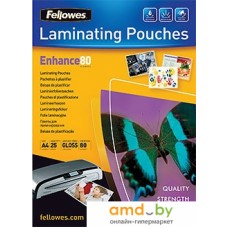 Пленка для ламинирования Fellowes Glossy Polyester Pouches А4, 80 мкм, 25 л