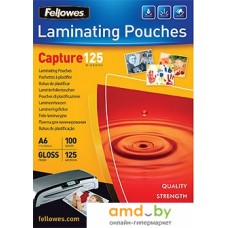 Пленка для ламинирования Fellowes Glossy Polyester Pouches А6, 125 мкм, 100 л