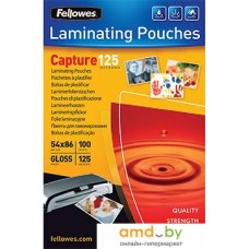 Пленка для ламинирования Fellowes Glossy Polyester Pouches 86x54 мм, 125 мкм, 100 л