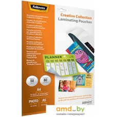 Пленка для ламинирования Fellowes Creative Collection Laminating Pouches, А4, А5, 10x15, 50 л