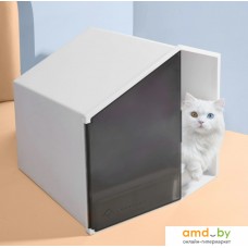 Туалет-домик Furrytail XL Semi-Closed Glow House Cat Litter Box with Scoop