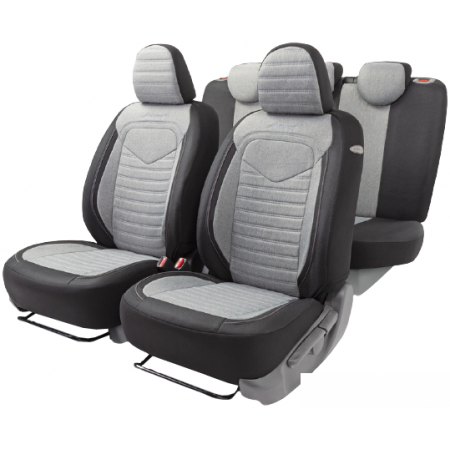 

Комплект чехлов для сидений Autoprofi Linen LIN-1505 (черный/светло-серый), Linen LIN-1505 (черный/светло-серый)