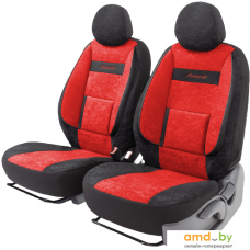 Комплект чехлов для сидений Autoprofi Comfort COM-0405 (черный/красный)