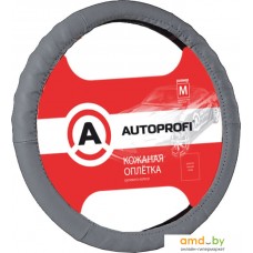 Оплетка на руль Autoprofi AP-300 D.GY (M) (серый)