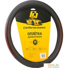 Оплетка на руль Car Performance CP-2033 BK/RD (M) (черный/красный)