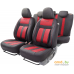 Комплект чехлов для сидений Autoprofi Cushion Comfort CUS-1505 (черный/красный). Фото №1