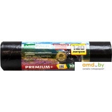 Пакеты для мусора Mirpack Premium+ 40 мкм 120 л (10 шт)