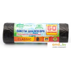 Пакеты для мусора Mirpack Classic 7 мкм 60 л (20 шт)