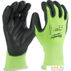 Перчатки хозяйственные Milwaukee Hi-Vis Cut level 1/A 10/XL 4932479919