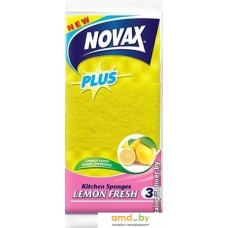 Губка Novax Plus Lemon Fresh 3 шт