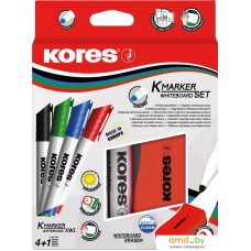 Набор аксессуаров Kores K-Marker XW1 20863 (4 шт + губка, ассорти)