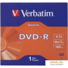 DVD-R диск Verbatim 4.7Gb 16x 43844 (1 шт.)