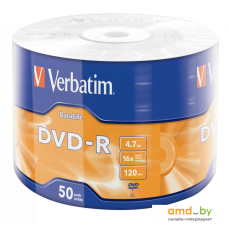 DVD-R диск Verbatim 4.7Gb 16x 43791 (50 шт.)