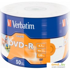 DVD-R диск Verbatim 4.7Gb 16x 43793 (50 шт.)